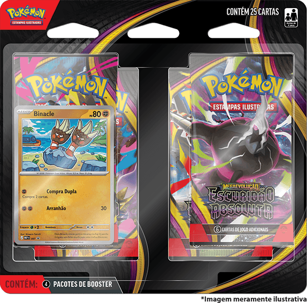 Blister Quadrúplo Pokémon ME05 Escuridão Absoluta
